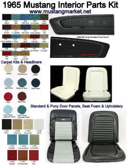 1965 65 Mustang Interior Kits & Parts