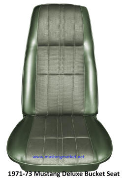 1971 71 Mustang Deluxe Bucket Seat Covers