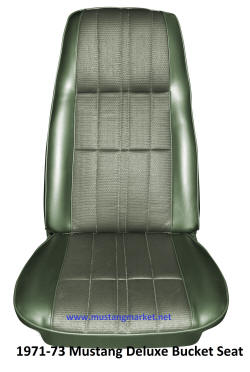 1972 72 Mustang Deluxe Bucket Seat Covers