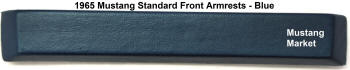1965 65 Mustang Armrests Blue